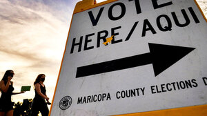 Maricopa County Elections sign