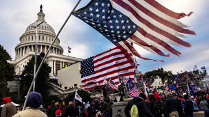 People storming the U.S. Capitol
