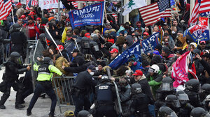 Rioters at the Capitol on January 6 2021