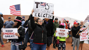 Election protesters