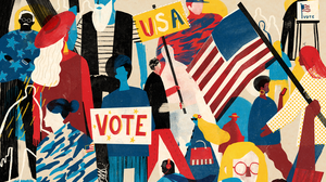 Illustration of voters