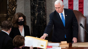 Vice President Mike Pence confirms the 2020 election result