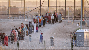 Migrants at the US-Mexico border