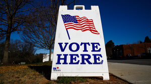 voting sign