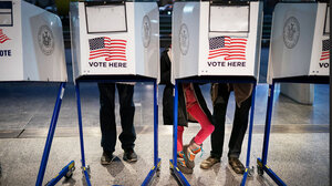 People voting
