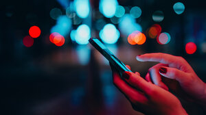 Finger tapping smartphone