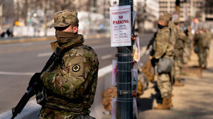 soldier on street