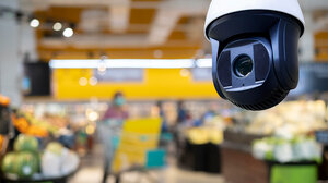 Surveillance camera in store
