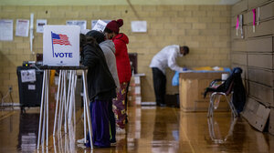 People voting