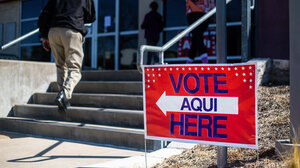 Voting site in Austin, Texas.