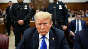 Donald Trump in court 