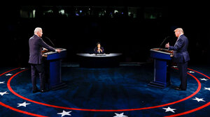 Trump and Biden and 2020 debate