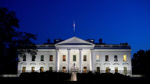 White House at dark