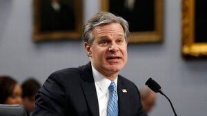 FBI director Christopher Wray