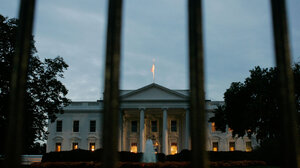 White House in the dark
