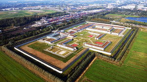 Aerial photo of prison in Germany