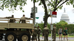 National Guard troops in Washington DC