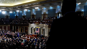 Interior of House of Representatives in Session