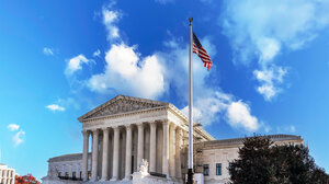 Supreme Court on sunny day