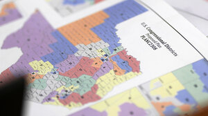 2025 photo of proposed Texas U.S. House map