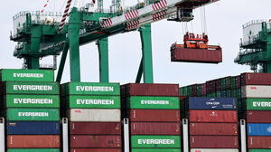 cargo containers on ship