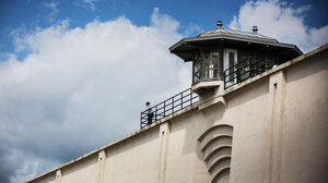 Guard stand at correctional facility