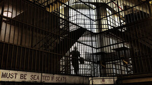 Person inside prison cell
