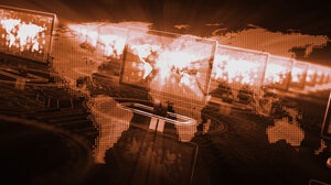 Abstract design symbolizing communications technology