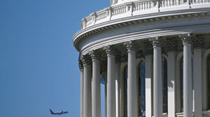 Side view of U.S. Capitol building