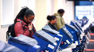 Black voters at the polls