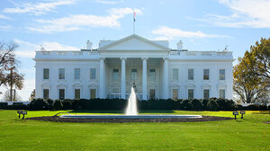 The White House on a sunny day