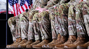 Soldiers in the U.S. Army National Guard 