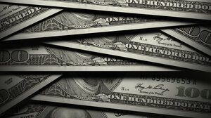 Scattered $100 bills