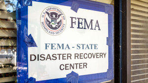 FEMA disaster recovery center signage